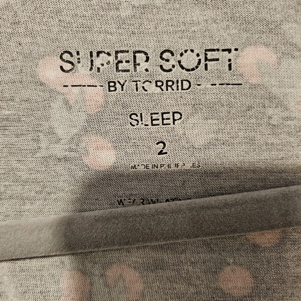 Torrid Super Soft Gray Sleepwear - Picture 2 of 3